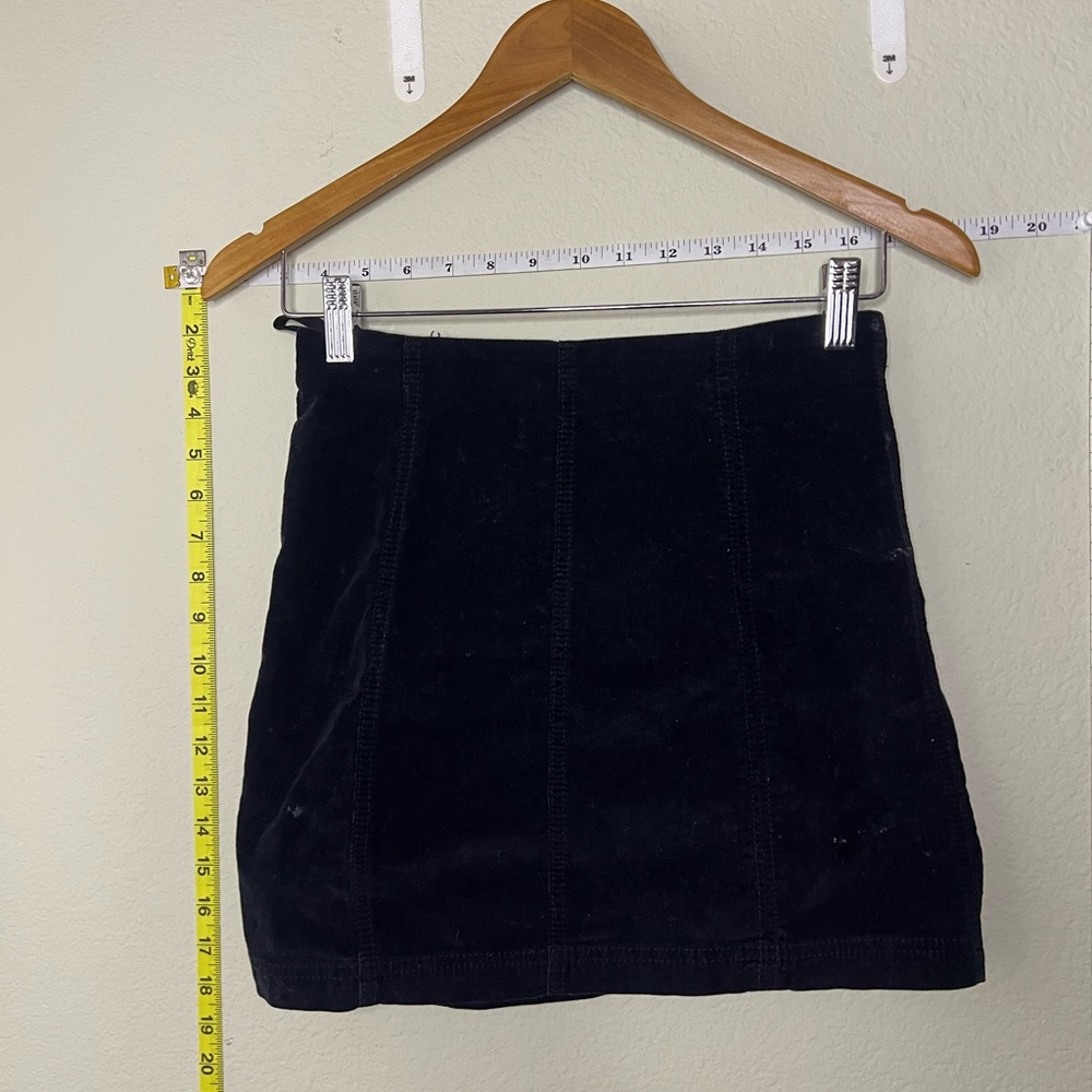 Free People Black Mini Skirt